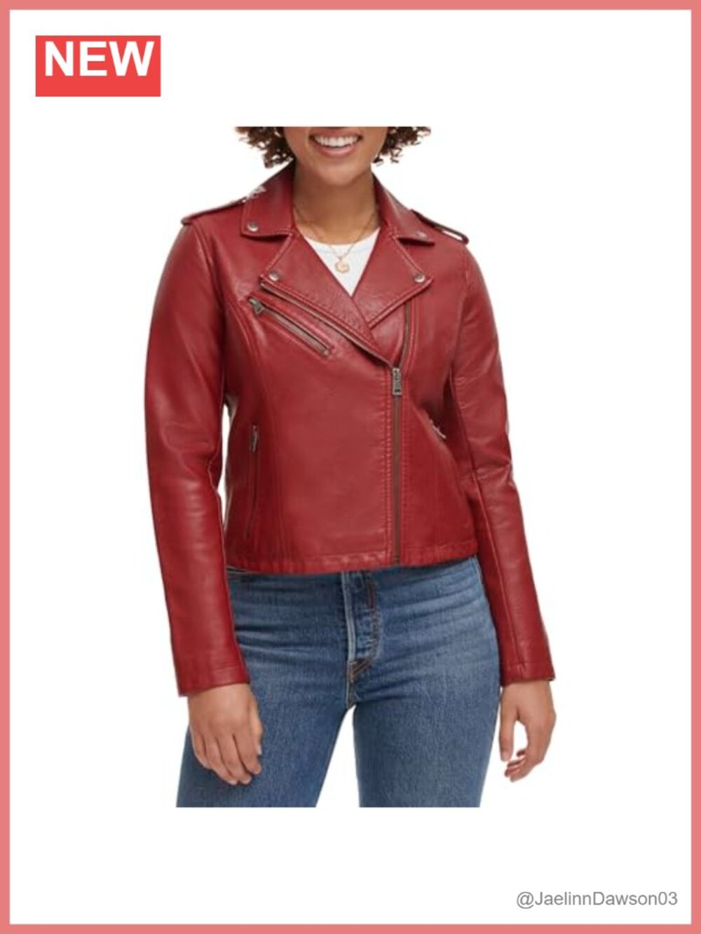 Faux Leather Moto Jacket Asymmetrical Zip Snap Lapels Women's